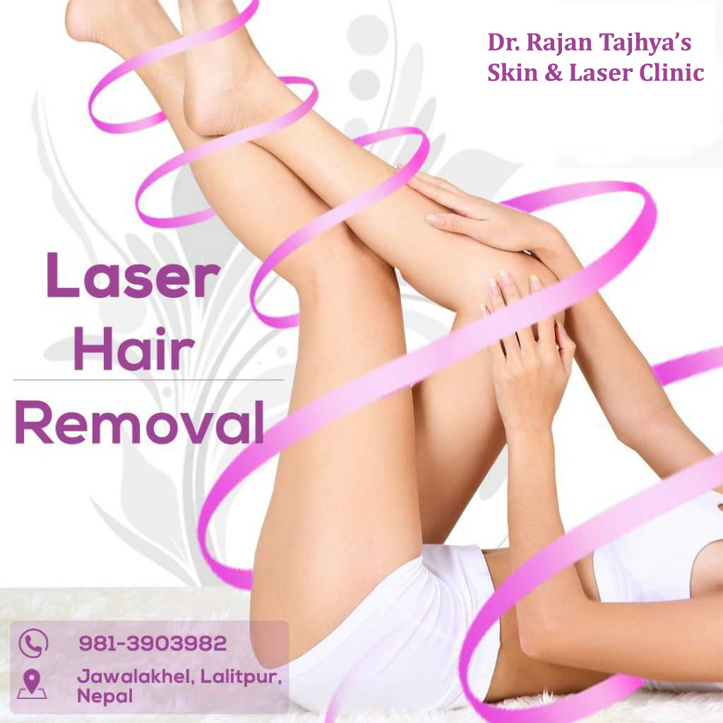 A woman who did laser hair removal.
