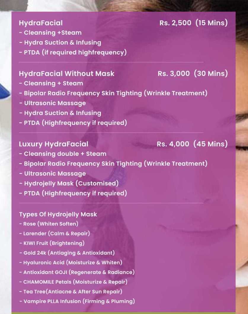 hydrafacial in Kathmandu updated pricing and cost